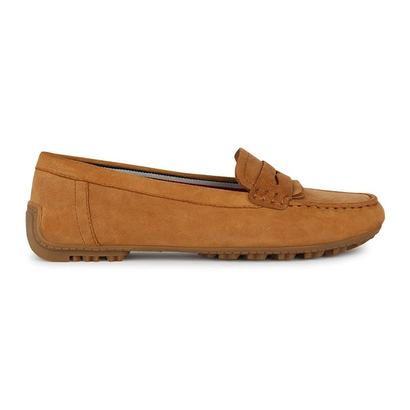 Geox Women's D KOSMOPOLIS + Grip Moccasin, Cognac, 41 EU, Cognac, 7.5 UK
