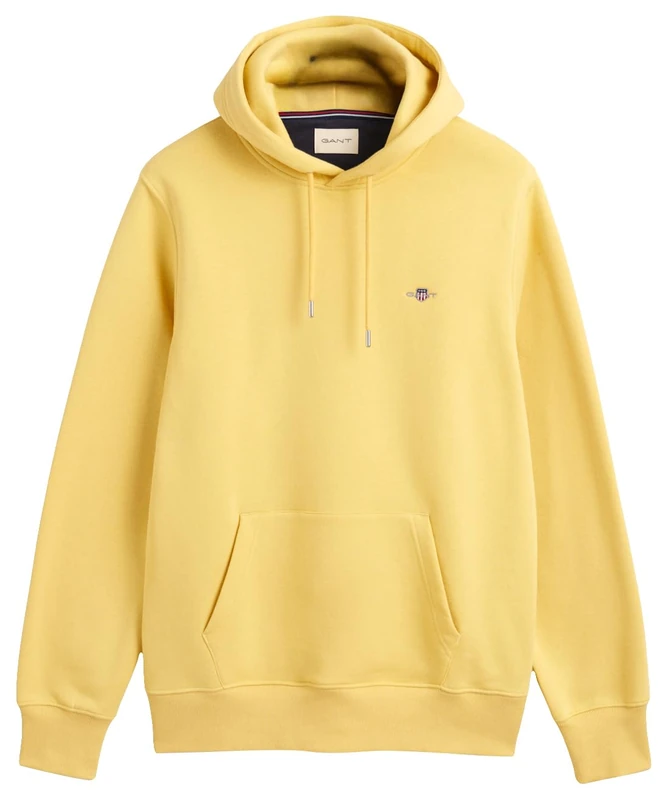 GANT REG Shield Hoodie, Dusty Yellow, XXXL