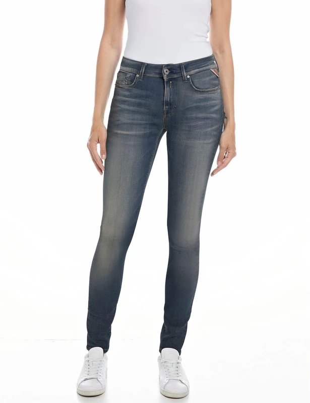 Replay women's jeans Hyperflex with stretch, blue (Medium Blue 009), 30W / 30L