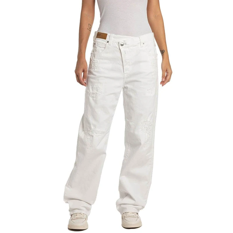 Replay women's jeans made of comfort denim, white (White 001), 30W / 28L