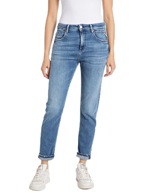 Replay women's jeans made of comfort denim, blue (Medium Blue 009), 29W / 30L