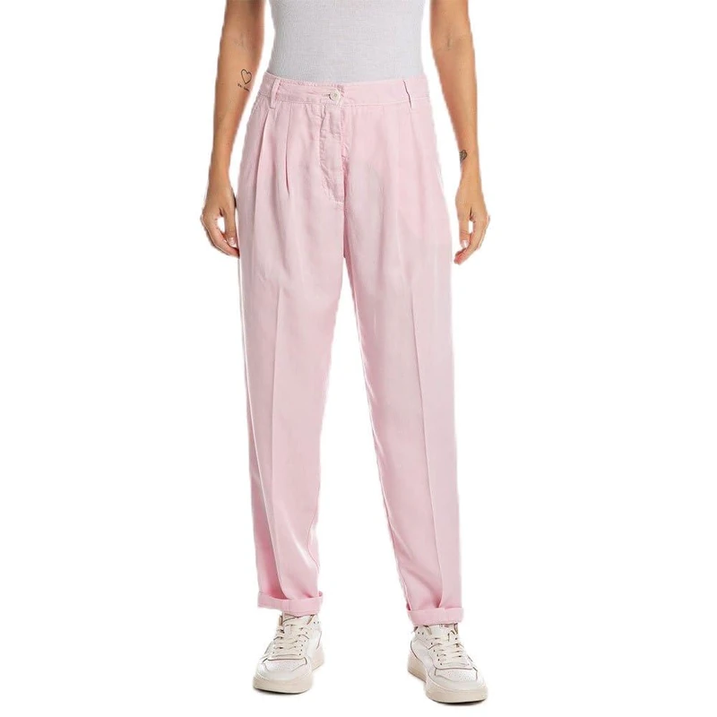 Replay Women's W8065A Pants, 066 Bubble Pink,
