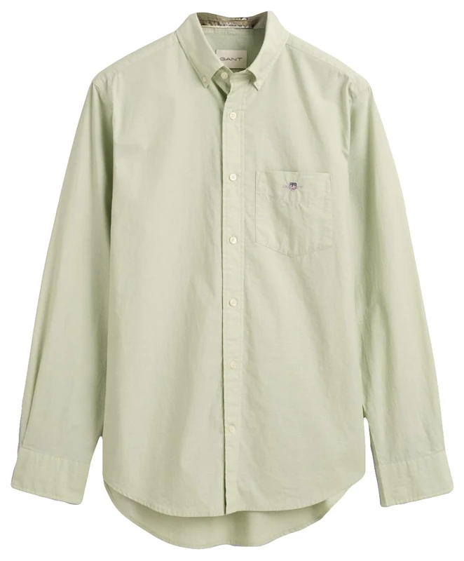 GANT Men's REG POPLIN Shirt, Milky Matcha, S