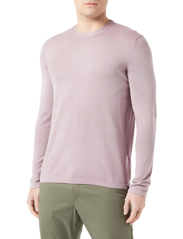 REPLAY Men's Knitted Cotton Sweater, Quartz Rose 072 (Pink), S