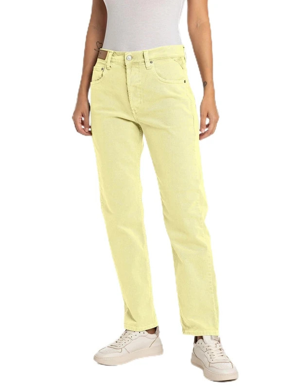 Replay women's jeans made of comfort denim, yellow (Lemon Cream 511), 29W / 34L