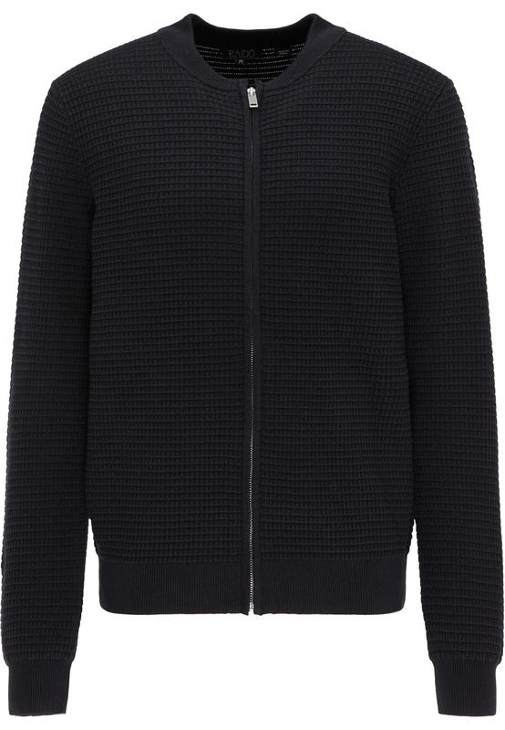 RAIDO Men's Cardigan, Navy, M - Image 1