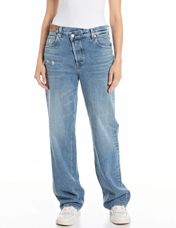 Replay women's jeans made of comfort denim, blue (Medium Blue 009), 27W / 28L - Image 1