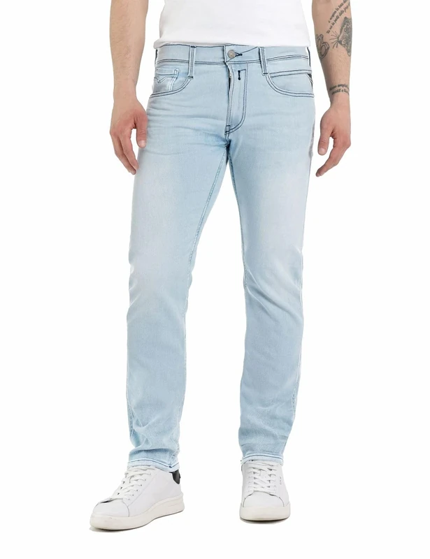 Replay men's jeans with power stretch, blue (Superlight Blue 011), 29W / 30L