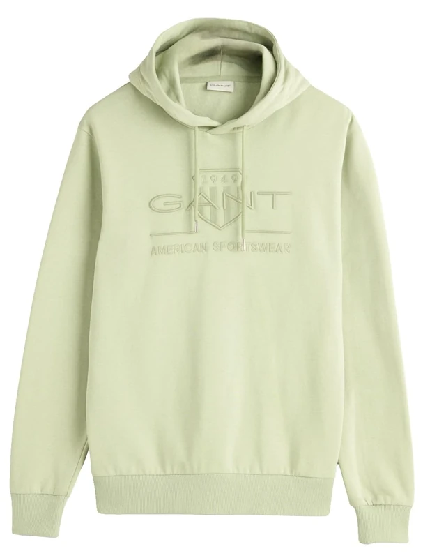 GANT REG Tonal Shield Hoodie, Milky Matcha, S