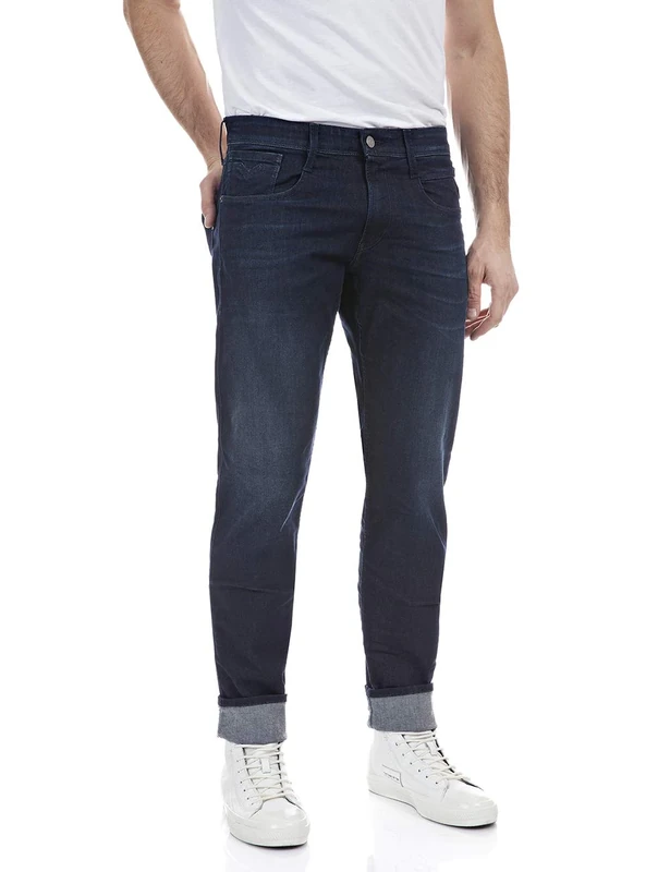 Replay men's jeans with stretch, blue (Dark Blue 007), 29W / 30L