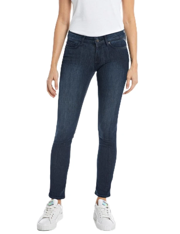 Replay women's jeans with power stretch, blue (Dark Blue 007), 27W / 28L