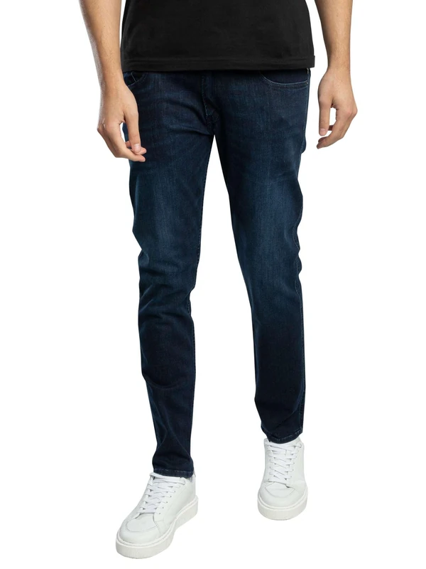 Replay men's jeans with stretch, blue (Dark Blue 007), 33W / 34L