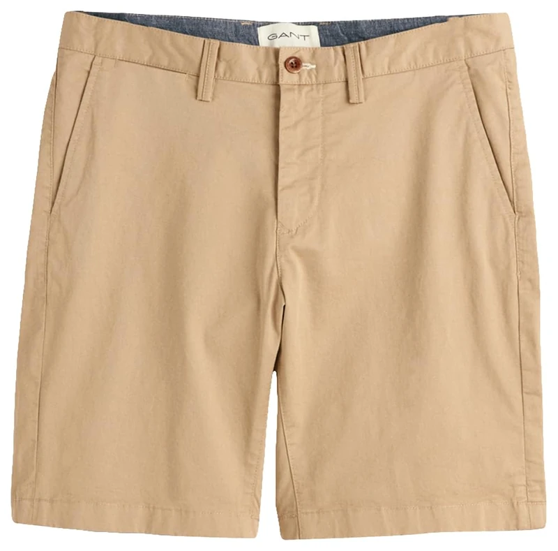 GANT Men's Slim Twill Shorts Dress, Dark Khaki, 31