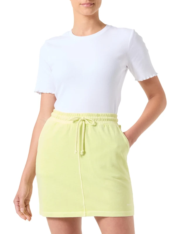 GANT REL Mini Sunfaded Skirt, Pastel Lime, XXL - Image 1