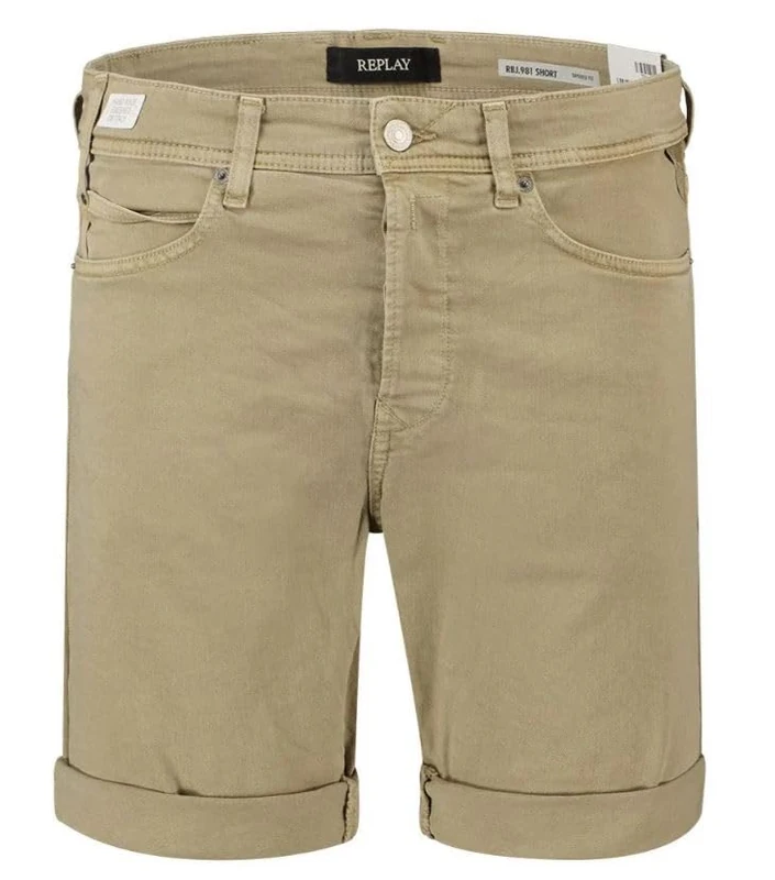 REPLAY Herren Jeans Shorts RBJ 901 Tapered-Fit, Peanut 725 (Braun), 40