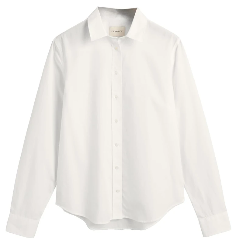 GANT Women's REG POPLIN Shirt, White, 6