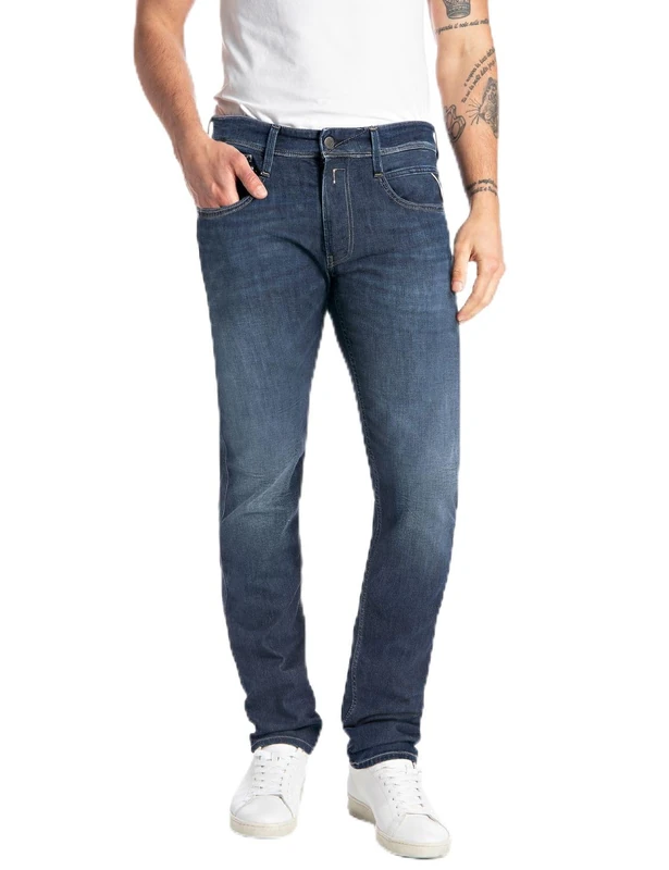 Replay men's jeans X-Lite with stretch, blue (Dark Blue 007), 40W / 36L