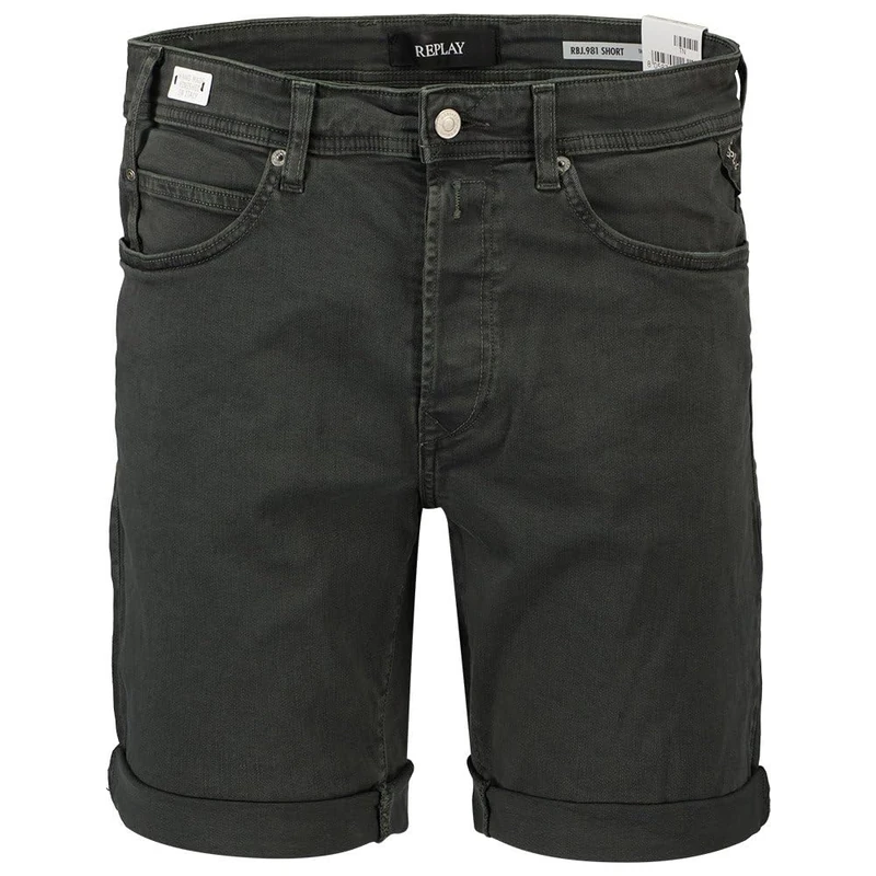 REPLAY Herren Jeans Shorts RBJ 901 Tapered-Fit, Blackboard 099 (Schwarz), 29