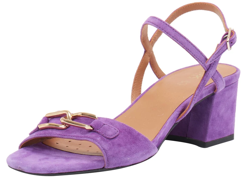 Geox Women's D New Eraklia 50 Heeled Sandals, Purple, 6 UK
