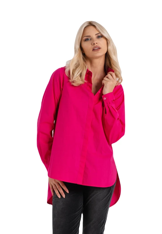 LOOK made with love Women's Havana Look 141 Blouse, Shirt, Magenta Pink, S - Image 1