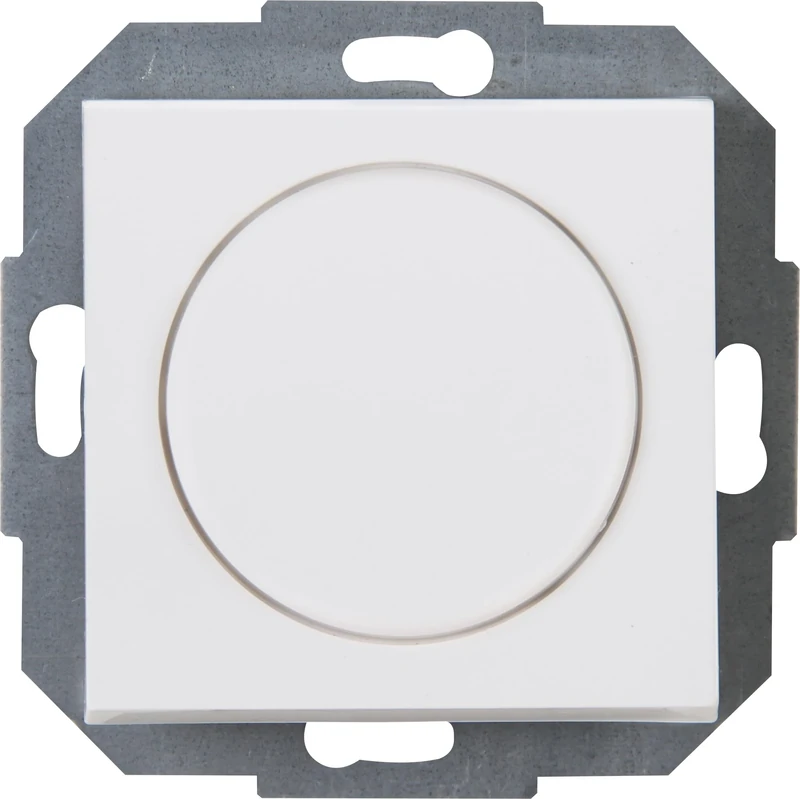 Kopp Athenis 842932080 Pressure Change Dimmer Combination Device LED Dimmer for Incandescent Lamps, 230 V Halogen Bulbs, Phase Control, RL 20-250 W/VA, LED 3-35 W, 230 V~, 50 Hz, Arctic White, Matte - Image 1