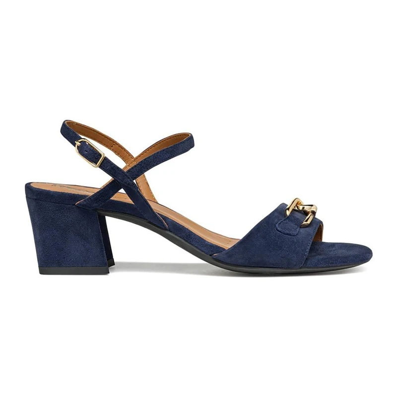 Geox Women's D New ERAKLIA 50 Heeled Sandal, Navy, 41 EU, navy, 7.5 UK - Image 1