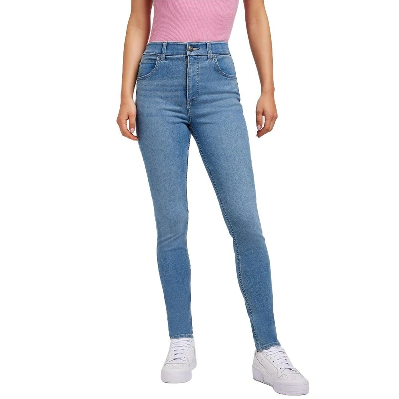 Lee Women's Petite Ultra Lux Comfort Jeans with Flex Motion Skinny Leg Jeans with Ever Fit, Sugar Cloud, 36W x 31L