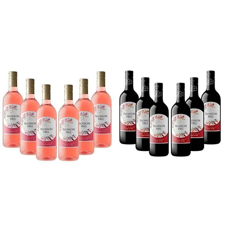 Blossom Hill Rose Wine, 75cl, (Case of 6) & Red Wine,75cl, (Case of 6)