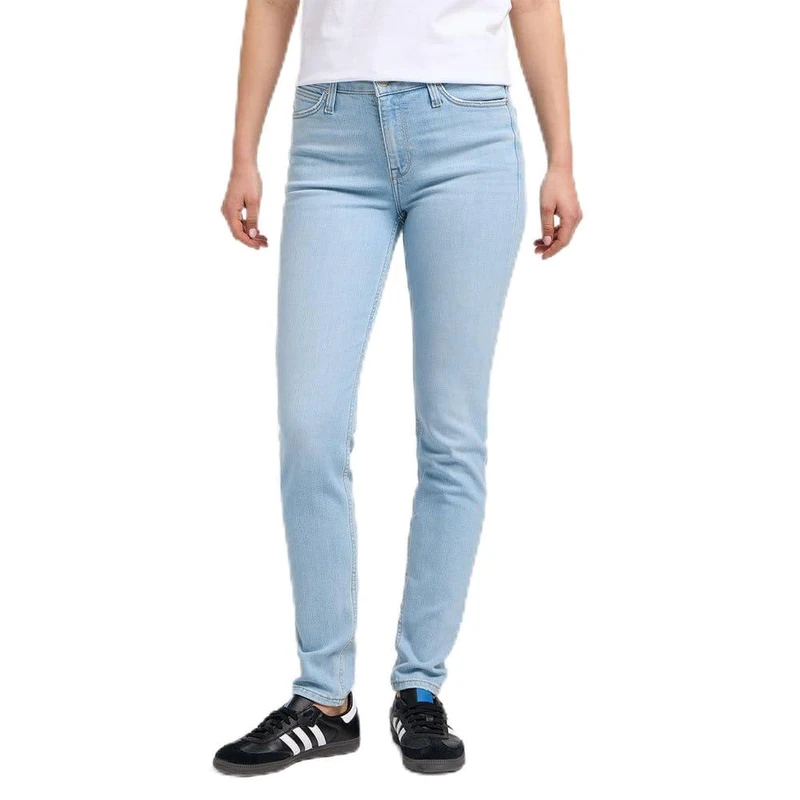 Lee Womens Scarlett HIGH Jeans, Stark Bleach, 25W / 31L