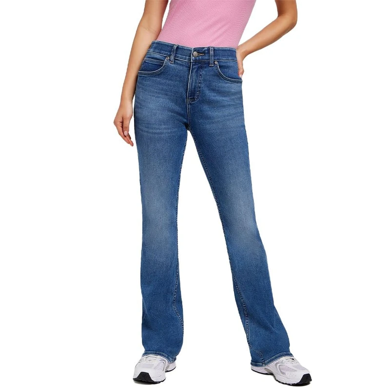 Lee Women's Ulc Bootcut Jeans, Indigo Facet, 28W x 33L