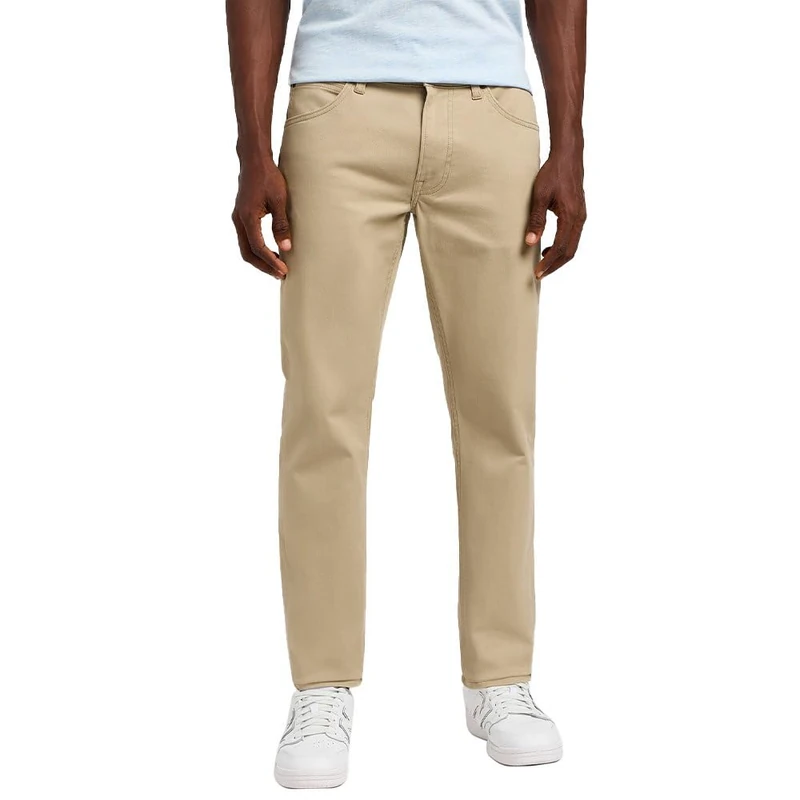 LEE Men's Daren Zip Fly Pants, Kansas City Khaki, 32/34