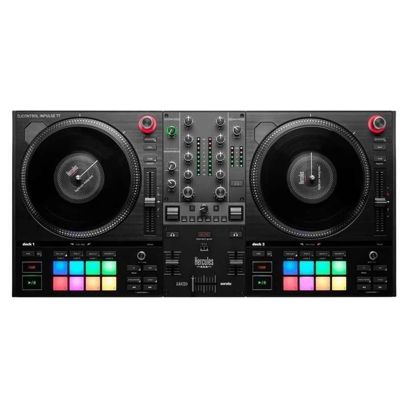 Hercules DJControl Inpulse T7 2-Deck Motorized DJ Controller Black