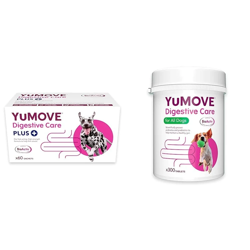 YuMOVE Digestive Care PLUS | Previously YuDIGEST PLUS | Veterinary Strength Fast-acting Probiotic Digestive Support & Digestive Care for All Dogs | Previously YuDIGEST | 300 Tablets