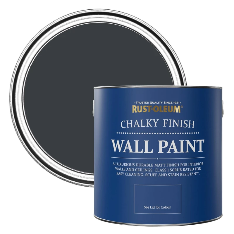 Rust-Oleum Grey Matt Emulsion Wall Paint - Anthracite (RAL 7016) 2.5L