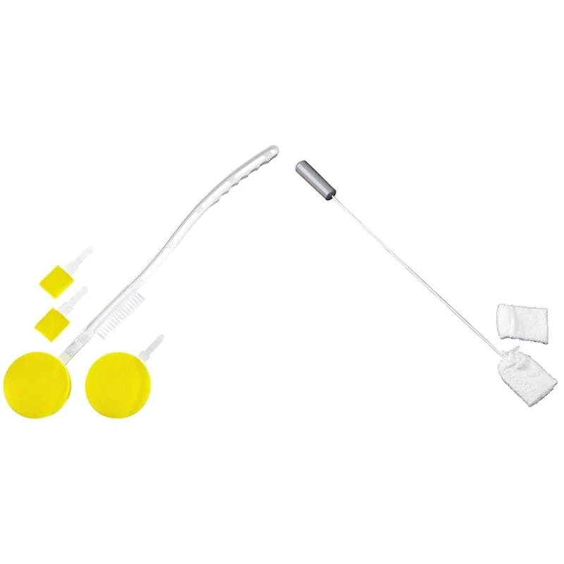 Performance Health 2 in 1 Long Handle Bathing Brush & Sponge & Homecraft Toe Washer, Foot Cleaning Brush, Bathing Aid for Elderly or Handicapped