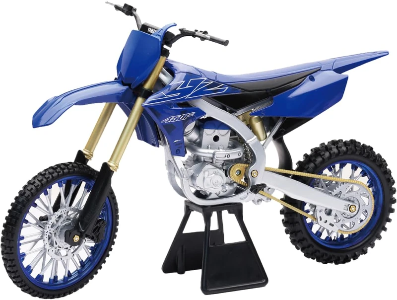 New Ray Yamaha YZ450F Dirt Bike Motorcycle Blue and Black 1/6 Diecast Model 49703 - Image 1