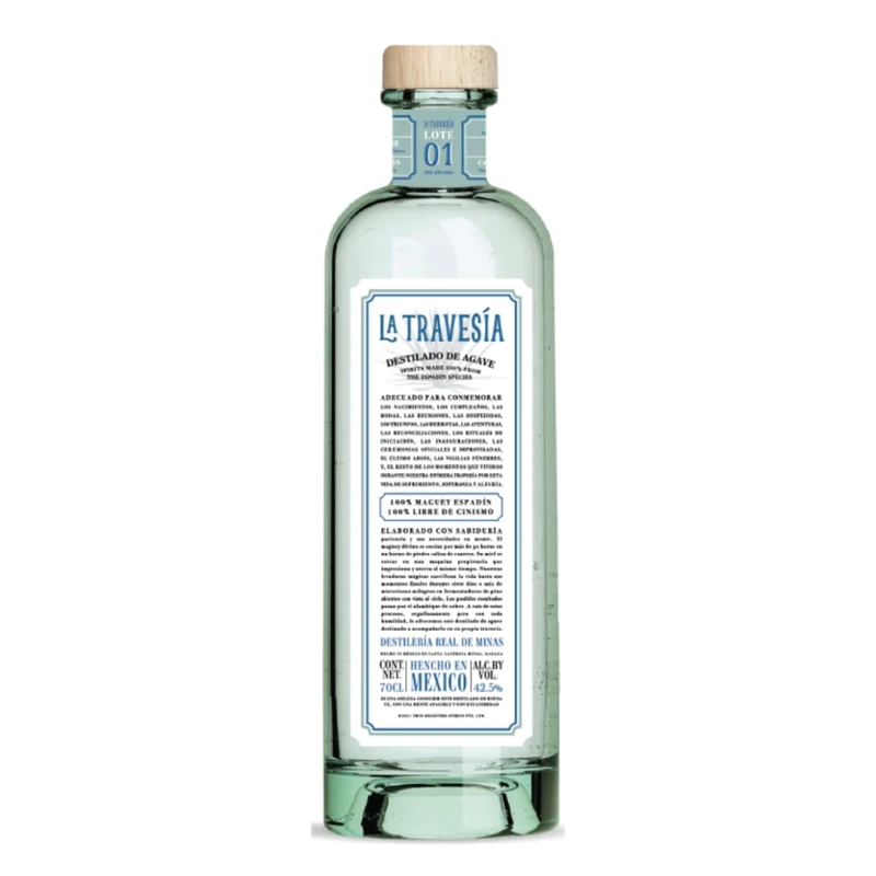 La Travesia Destillado de Agave, 100% Maguey Espadin, 70cl, 42.5% ABV