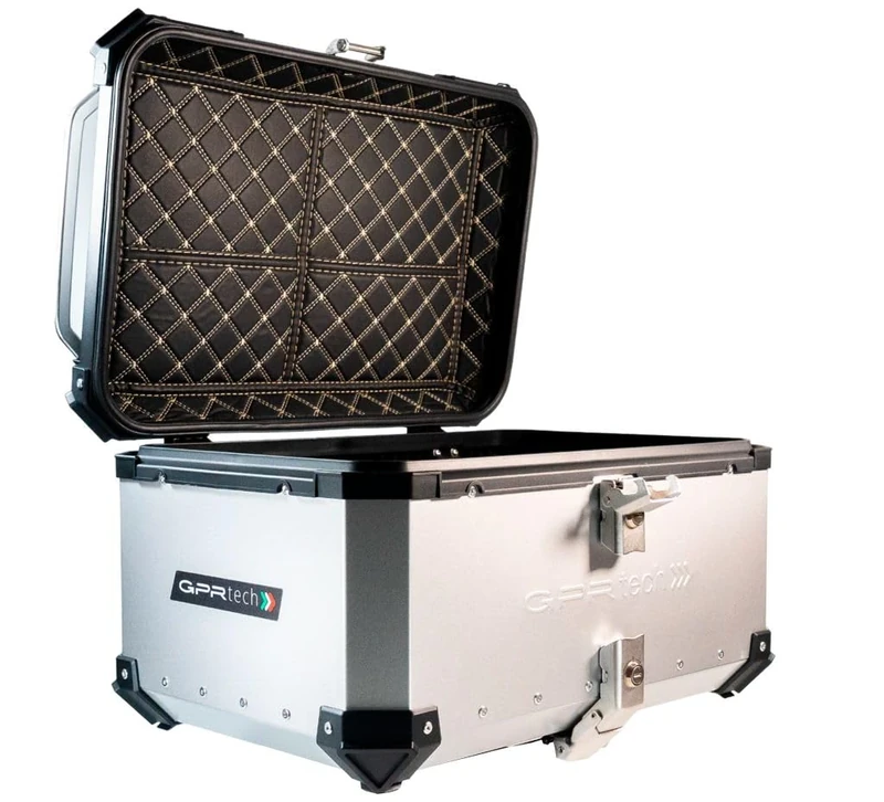 Top Case GPR TECH V-Strom Dl 650 2012/2016 e3 TOP CASE ALPI-TECH 55 LT SILVER Top case in aluminum, silver color with specific plate included Capacity 55 LT.
