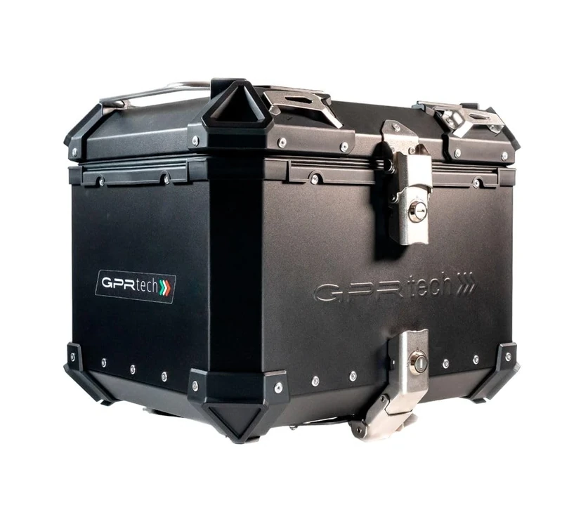 Top Case GPR TECH F 800 Gs 2016/2018 e4 TOP CASE ALPI-TECH 35 LT. BLACK Top case in aluminum, black silver color with specific plate included Capacity 35 LT.