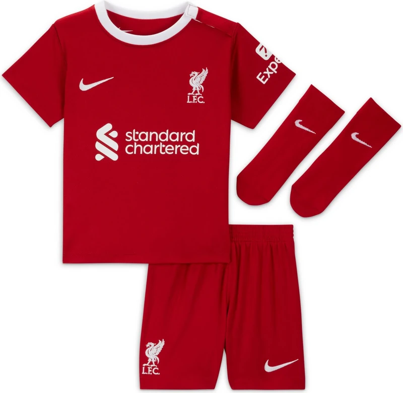 NIKE Liverpool FC Season 2023/2024 Official Home Minikit Unisex Nike MiniKits 18-24 Months