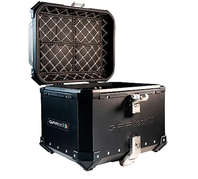 Top Case GPR TECH R 1250 Gs Adventure 2019/2020 e4 TOP CASE ALPI-TECH 35 LT. BLACK Top case in aluminum, black silver color with specific plate included Capacity 35 LT.