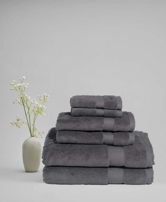 Royal Velvet Signature Solid Grey 6 Piece Towel Set