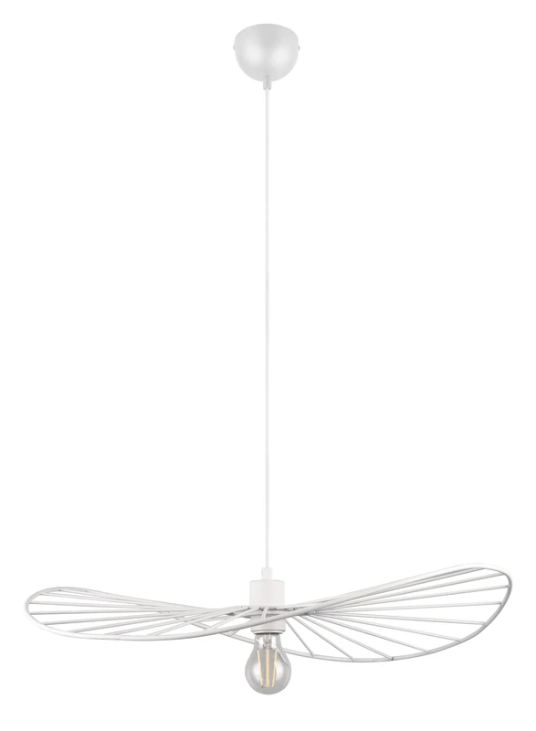 TRIO Reality Pendant Hat R31451031, Metal matt White, Without 1x E27