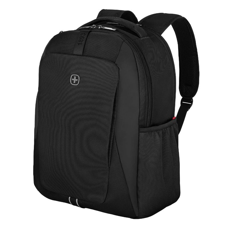 Wenger XE Professional 15.6" Laptop Backpack for Men and Women, Recycled Polyester, Padded Compartment, Ergonomic Straps, Black, 612739
