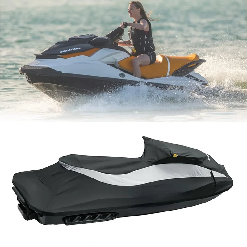 Waterproof Jet ski Trailerable Watercraft Ski Cover Fit for 2011-2019 Bombardier SEA-DOO PWC GTS, GTS Rental, GTI, GTI SE, GTI Limited Replace 295100722, 280000598, 280000508, 280000495