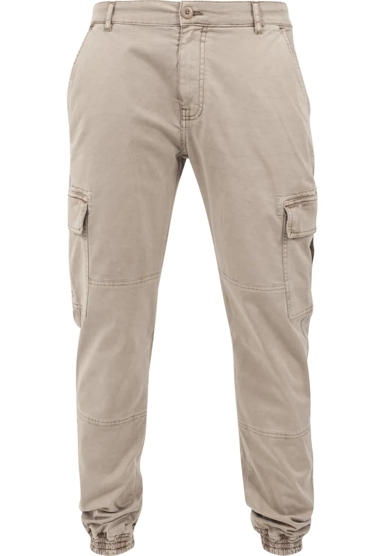 Urban Classics Men's Washed Cargo Twill Jogging Pants, Union Beige, W30