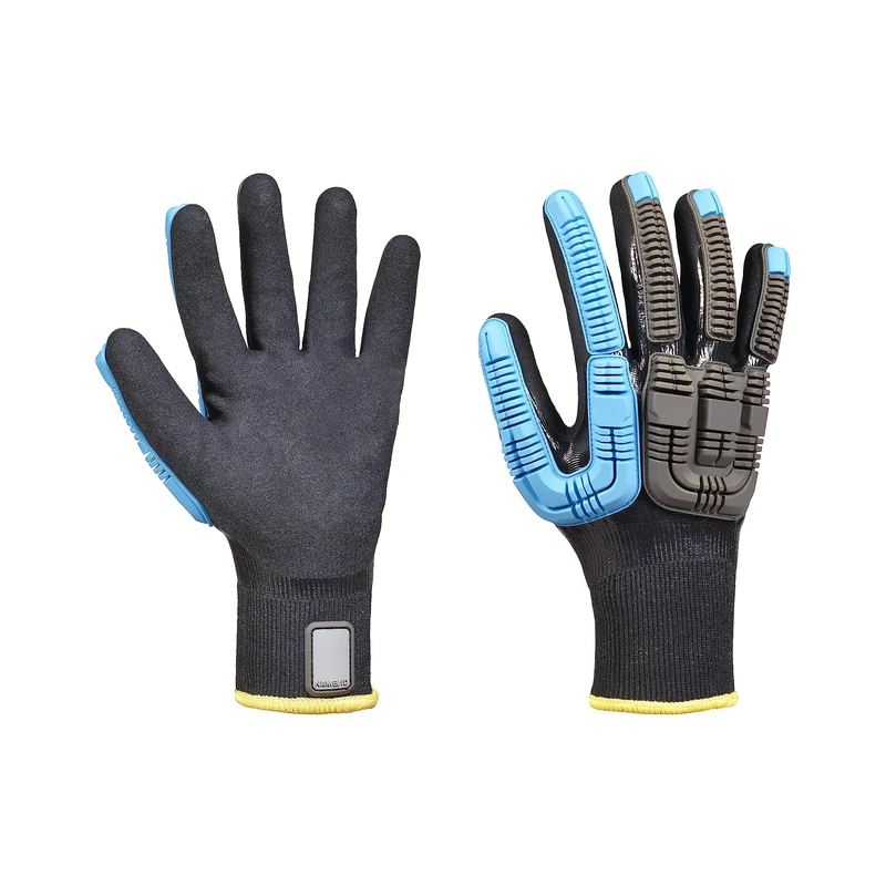 Honeywell Rig Dog™ Knit Cold Protect 44-4438BL Impact Resistance Gloves, Cut-Resistant Palm and Back-Of-Hand, 18 Gauge, Knitted And Dipped Manufacturing, Size 7S (BAG of 6 Pairs)