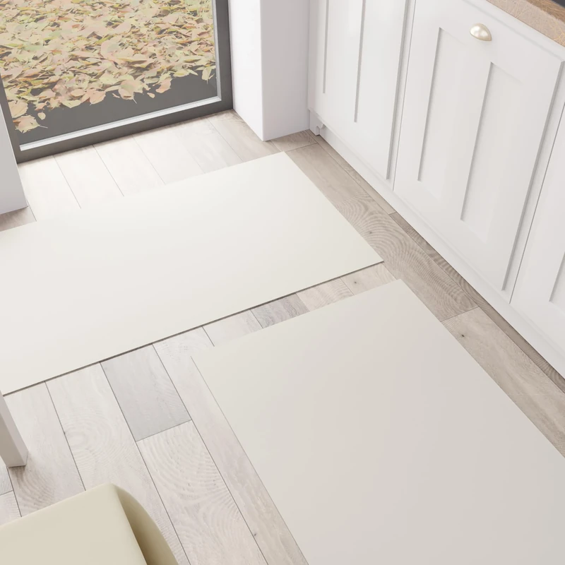 PETTI Artigiani Italiani - Kitchen Rug, Runner, Kitchen Rug, Washable, Non-Slip, Rug Runner, Kitchen Rug, Solid Colour, 52 x 380 cm, Sand, 100% Made in Italy