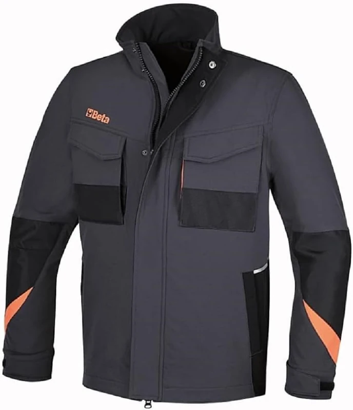 Beta Men's Work Jacket 260 g Nylon Grey XS Tools, Charcoal