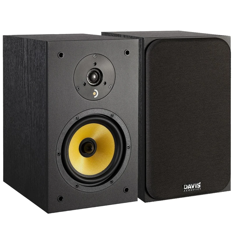 Davis Acoustics Ariane 2 Black Pair of 2-Way Shelf Speakers / 2 Speakers